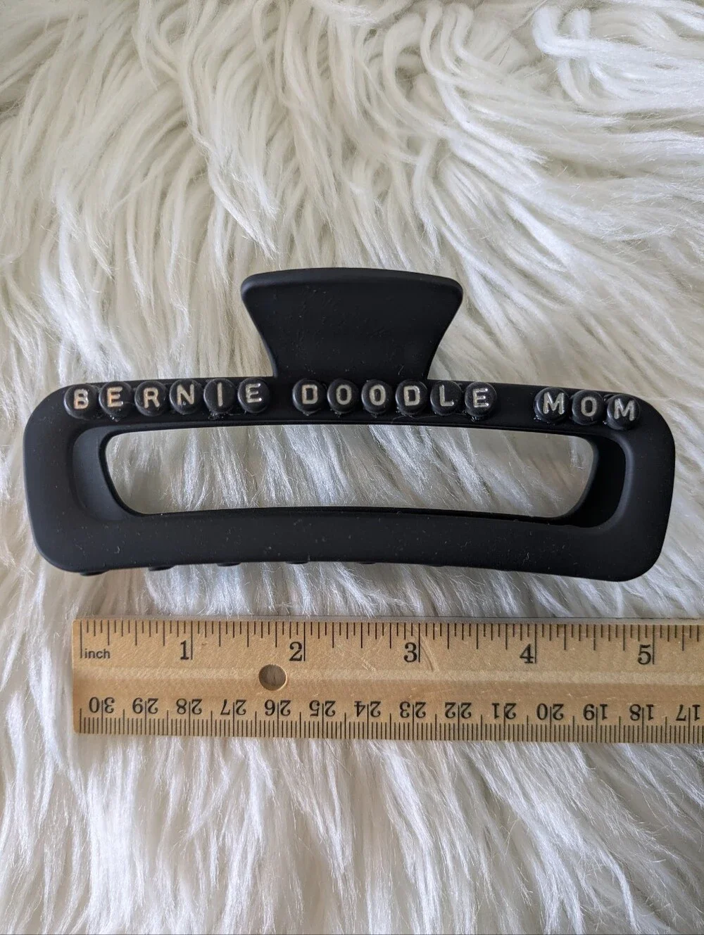 Berniedoodle Mom Dog Mom Hair Clip Claw Style Handcrafted | NWT